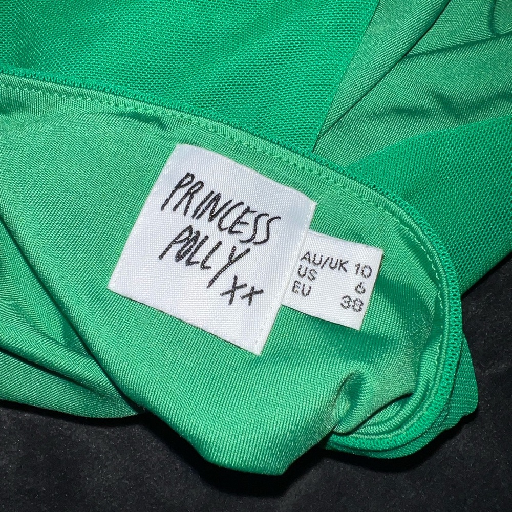 Princess Polly Holloway Wishes Mini Dress in Green Size 6 - Picture 13 of 14
